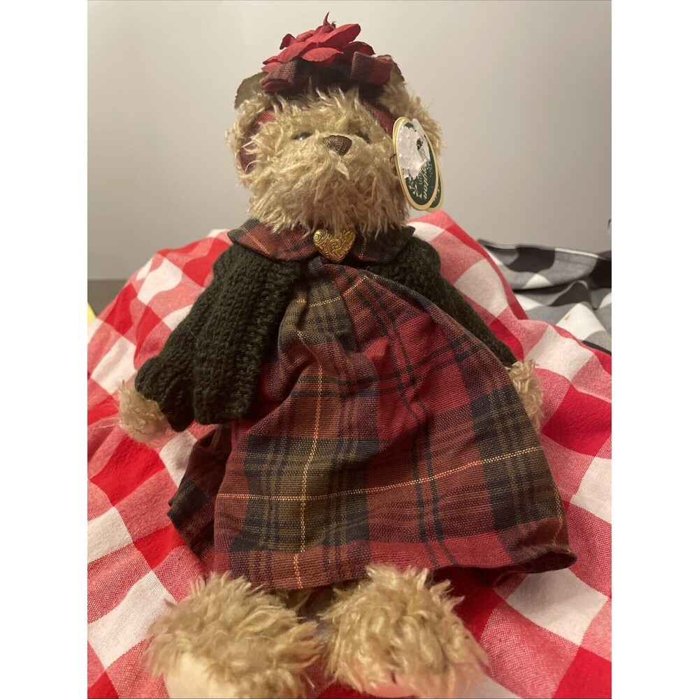 Vtg Bearington Collection Bear Martha Handcrafted Jointed Limited Edition